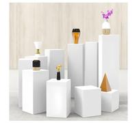 Zfmnoyev Espositore A Cubo per Negozio di Abiti da Sposa, Piattaforma con Base per Decorazioni per Feste Ed Eventi, 1 Supporto con Zoccolo Quadrato, per Boutique, Matrimoni(40x40x60cm/16x16x24in)