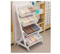 Zfmnoyev Espositore Da Terra Per Frutta E Verdura Da Supermercato, Ripiano Mobile In Metallo Per Bevande, Supporto Per Caramelle/patatine Con Cestelli Removibili(49x40x85.5 cm)