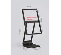 Zfmnoyev Espositore Per Poster, Espositore Per Insegne Ad Alta Resistenza Con Telaio In Alluminio, Tabellone Mobile Per Marciapiede Con Ruote E Base D'acqua, Porta Menù Pubblicitario(36x40x105 cm)