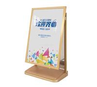 Zfmnoyev Espositore Per Poster In Metallo Resistente, Espositore Multiuso Per Insegne Con Base Ad Acqua E Ruote, Porta Menù Per Attività Pubblicitarie Per Ristoranti E Matrimoni(Gold)