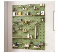 Zfmnoyev Kit Combinato Di Pannelli Forati In Legno, Organizzatore Da Parete Modulare, Pannello Con Pannello Forato Sospeso, Per Lavori Artigianali Da Parete, Banco Da Lavoro, Garage(Verde,40x60 cm)
