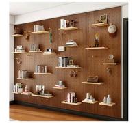 Zfmnoyev Mensola A Parete Con Pannello Forato In Legno, Kit Combinato Con Pannello Forato Spessore 16 Mm, Pannello Forato Per L'organizzazione Del Laboratorio, Per Casa(Marrone)