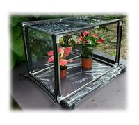 Zfmnoyev Mini-Serra, Serra Portatile per Il Giardino, Piccola Serra per Piante, Riparo per Tenda da Fiori, con Copertura in PVC E Telaio in Acciaio Inox, Facile da Montare(90x60x50 cm/35x24x20 in)