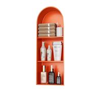 Zfmnoyev Nicchia Doccia Ad Arco In Acciaio Inox, Mensola Portaoggetti Da Incasso Per Doccia, Nicchia A Parete Per Bagno, Senza Piastrelle, Per Soggiorno, Bagno, Hotel(Arancia,90x30x15 cm)