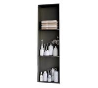 Zfmnoyev Nicchia Per Doccia In Acciaio Inox, Nicchia A Parete Per Bagno, Mensola Portaoggetti Da Incasso Per Doccia, Non Necessita Di Piastrelle, Per Soggiorno, Cucina(Grey,90x28x12.5 cm)