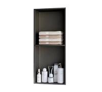 Zfmnoyev Nicchia Per Doccia In Acciaio Inox, Nicchia A Parete Per Bagno, Mensola Portaoggetti Da Incasso Per Doccia, Non Necessita Di Piastrelle, Per Soggiorno, Cucina(Grey,70x28x12.5 cm)