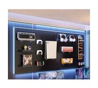 Zfmnoyev Organizer Da Parete In Metallo Per Pannello Forato, Pannelli Forati Modulari Resistenti Con Ganci, Kit Per Pannello Forato Per Riporre Gli Attrezzi, Per Casa, Garage(nero,100x80 cm)