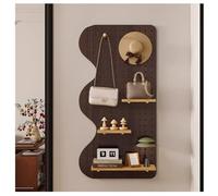 Zfmnoyev Pannelli Organizzatori A Fori In Legno Massello, Kit Di Pannelli Espositivi A Parete, Scaffalatura Modulare Componibile, Di Organizzazione Attrezzi Per Casa, Garage E Cucina(Brown-B,60x80cm)