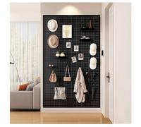 Zfmnoyev Pannello Forato Da Parete Con Telaio, Espositore Da Parete In Metallo, Kit Combinato Per Pannello Forato, Per Garage, Deposito Attrezzi, Officina, Sala Hobby, Ufficio(80x120 cm)