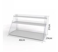 Zfmnoyev Porta Caramelle E Snack In Acrilico, Scaffale Portaoggetti Da Banco Supermercato A 2/3 Ripiani, Ripiano Multiuso Per Gomme Da Masticare/bevande, Per Dispensa, Ufficio, Negozio(40x29x37 cm)