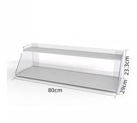 Zfmnoyev Porta Caramelle E Snack In Acrilico, Scaffale Portaoggetti Da Banco Supermercato A 2/3 Ripiani, Ripiano Multiuso Per Gomme Da Masticare/bevande, Per Dispensa, Ufficio, Negozio(80x29x23.3 cm)