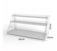 Zfmnoyev Porta Caramelle E Snack In Acrilico, Scaffale Portaoggetti Da Banco Supermercato A 2/3 Ripiani, Ripiano Multiuso Per Gomme Da Masticare/bevande, Per Dispensa, Ufficio, Negozio(60x29x37 cm)