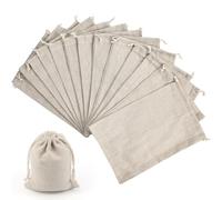 ZFOEFO 20 Pz Sacchetti in Stoffa,Sacchetto Cotone con Coulisse,Sacchetti Riutilizzabili in Tessuto da 30 x 20 cm,Sacchetti Alimenti Cotone,Sacchetto di Stoffa per Formaggi per Gioielli Trucchi Spezie