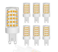 ZFQ G9 Lampadina LED 10W, Bianco Caldo 3000K, equivalenti a 150W Alogene, 86 LED, 1000Lm, Angolo di Diffusione 360°, Ultra Luminose, AC 220-240V, Non Dimmerabile, Confezione da 6