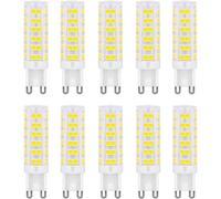 ZFQ Lampadina Led G9 da 7W equivalenti a 65W Alogene, Bianco Freddo 6000K, 700 lm, Angolo di Diffusione 360°, AC 220-240V, Senza Sfarfalli, Non Dimmerabili, Confezione da 10