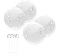 ZFSJ Tracker Bluetooth, confezione da 4 pezzi, per trovare oggetti con Apple Find My (solo iOS), per tenere traccia delle chiavi, portafogli, bagagli, zaino e collari, super leggero, batteria