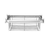 ZFUCMAYL Cestello Estraibile For Armadio Da 17,95pollici Di Profondità,organizer For Cestini Impilabili For Ripiani,contenitori Impilabili In Lega Di Alluminio,for Ufficio