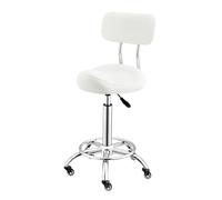 ZFUCMAYL Sedia A Sella Con Pedale, Sgabello Ergonomico Mobile,sgabello A Sella Sollevabile Con Schienale,adatto For Casa,ufficio,salone,capacità Di Carico 330 Libbre(Color 2)