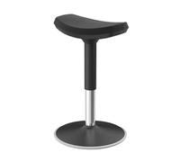 ZFUCMAYL Sedia A Sella Mobile, Sgabello Girevole Ergonomico Da Salone, Sgabello A Sella Sollevabile, Capacità Di Peso Di 300 Libbre Per Studio Parrucchiere Ufficio Casa(Black,H-51-66cm)