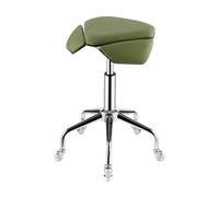 ZFUCMAYL Sgabello Da Sella, Sedia Da Sella, Sgabello Ergonomico Girevole A 360°, Altezza Regolabile E Cuscino Morbido E Confortevole For Casa, Ufficio, Salone, Negozio(Green)