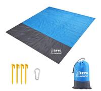 ZFYQ Coperta da Spiaggia, 200 x 210 cm Anti Sabbia Portatile Coperta da Picnic con 4 Picchetti Fixed per Picnic, Spiaggia, Viaggi, Escursionismo, Campeggio e Altro