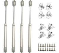 ZFYQ Molle a Gas, 200N Martinetto Pneumatico per Mobili, Pistoni a gas, Cerniera Armadio, Braccetto Ammortizzatore per Cerniera di Mobili da Cucina, 4 Pezzi