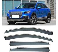 ZFZFC 4 Pezzi Deflettori d'Aria Compatibili per Audi Q2 e-Tron 2019-2022, Paravento Antivento Antifumo Laterale Parasole Accessori