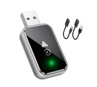 ZFZFC Adattatore CarPlay Wireless per Aston Martin DB12 2024, Adattatore Wireless Auto Converte Il Cavo in Wireless, 2-in-1 Plug And Play,C-USB+Type-c Extension Cable