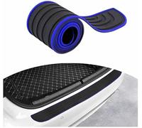 ZFZFC Auto Protezione Paraurti Posteriore per VW Passat Polo VW Golf Tiguan Jetta touran, Bagagliaio Gomma Protettiva AntiGraffio Antiscivolo Protezione Accessori,90cm*7cm-Black Blue