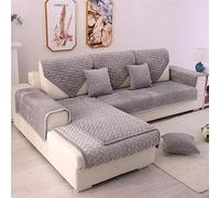 ZGantrix Corner Sofa Cover with Left Right Peninsula 3/2 Seater Sofa Cover for L Sofa Non-Slip Washable for Dogs Cats Non-Slip Washable Protector (Colour: S, S)