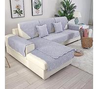ZGantrix Corner Sofa Cover with Left Right Peninsula 3/2 Seater Sofa Cover for L Sofa Non-Slip Washable for Dogs Cats Non-Slip Washable Protector (Colour: Y, S