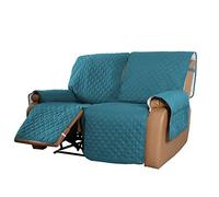 ZGantrix Reversible Sofa Covers for Relax Chair 1/2/3 Seater Non-Slip Waterproof for Reclining Sofas Quilted Sofa Covers with Pockets Storage Anti-Scratch Sofa Protector (Color : #9, Size :