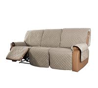 ZGantrix Reversible Sofa Covers for Relax Chair 1/2/3 Seater Non-Slip Waterproof for Reclining Sofas Quilted Sofa Covers with Pockets Storage Anti-Scratch Sofa Protector (Color : #8, Size :