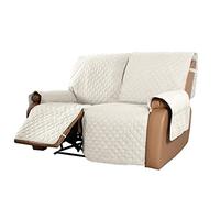 ZGantrix Reversible Sofa Covers for Relax Chair 1/2/3 Seater Non-Slip Waterproof for Reclining Sofas Quilted Sofa Covers with Pockets Storage Anti-Scratch Sofa Protector (Color : #1, Size :