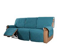 ZGantrix Reversible Sofa Covers for Relax Chair 1/2/3 Seater Non-Slip Waterproof for Reclining Sofas Quilted Sofa Covers with Pockets Storage Anti-Scratch Sofa Protector (Color : #9, Size :