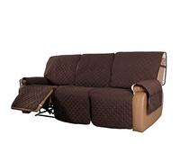 ZGantrix Reversible Sofa Covers for Relax Chair 1/2/3 Seater Non-Slip Waterproof for Reclining Sofas Quilted Sofa Covers with Pockets Storage Anti-Scratch Sofa Protector (Colour: #10, Size: