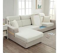 ZGantrix Stretch Cushion Covers for Sofa Universal Jacquard Anti-Stain Washable 1/2/3 Seater Sofa Cushion Cover Soft Non-Slip (Color : #4, Size : 2 Seats - X (95-13