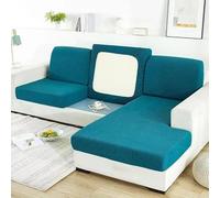 ZGantrix Stretch Cushion Covers for Sofa Universal Jacquard Anti-Stain Washable 1/2/3 Seater Sofa Cushion Cover Soft Non-Slip (Colour: #10, Size : 3 Seats - X (135-