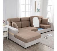 ZGantrix Stretch Cushion Covers for Sofa Universal Jacquard Anti-Stain Washable 1/2/3 Seater Sofa Cushion Cover Soft Non-Slip (Color : #7, Size : L (160-190 cm)