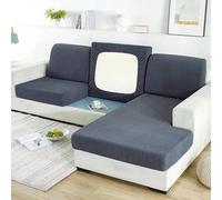 ZGantrix Stretch Cushion Covers for Sofa Universal Jacquard Anti-Stain Washable 1/2/3 Seater Sofa Cushion Cover Soft Non-Slip (Color : #1, Size : 3 Seats - X (135-1