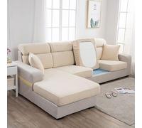 ZGantrix Stretch Cushion Covers for Sofa Universal Jacquard Anti-Stain Washable 1/2/3 Seater Sofa Cushion Cover Soft Non-Slip (Color : #5, Size : 3 Seats - X (135-1)