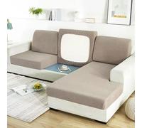 ZGantrix Stretch Cushion Covers for Sofa Universal Jacquard Anti-Stain Washable 1/2/3 Seater Sofa Cushion Cover Soft Non-Slip (Color : #13, Size : 4 Seats (230-280c