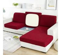 ZGantrix Stretch Cushion Covers for Sofa Universal Jacquard Anti-Stain Washable 1/2/3 Seater Sofa Cushion Cover Soft Non-Slip (Color : #9, Size : L (160-190 cm)