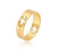 ZGBQHQN Anello di ragno cavo in acciaio in titanio in stile anello d'argento oro unisex lussuoso anello di stile di San Valentino per San Valentino per San Valentino