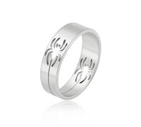 ZGBQHQN Anello di ragno cavo in acciaio in titanio in stile anello d'argento oro unisex lussuoso anello di stile di San Valentino per San Valentino per San Valentino