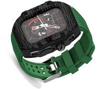 ZGBQHQN Banda di orologio in gomma a fluoro+kit di modifica della fibra di fibra di carbonio in fibra di carbonio ， per ultra 8 7 6 5 4 SE 45mm 44mm 49 mm Serie Copertura di ricambio