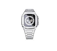 ZGBQHQN Cansola di orologio da orologio in metallo in acciaio inossidabile ， per banda 45 mm 44 mm Series 9 8 7 6 SE 5 4 Orologio Sostituire Aggiornamento Sostituire gli accessori per copertina della