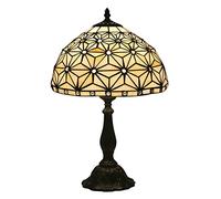 ZGBQHQN Lampada da Tavolo in Stile Tiffany Vintage da 12 Pollici, Paralume di Pittura in Vetro Creativo di Vetro Decorazione E27 scrivania della scrivania per Il Soggiorno tavolino da caffè da Letto