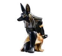 ZGBQHQN Statua del gatto egiziano, elegante porta bottiglia di vino per cani ornamenta di poggiapiedi per gatti neri figurine per gatti da collezione