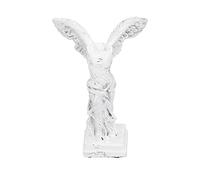 ZGBQHQN Statue della dea della vittoria alata, decorazione della statua greca Decora di figurina di figura classica di scultura da collezione bianca (4,1x5.7in-merce)